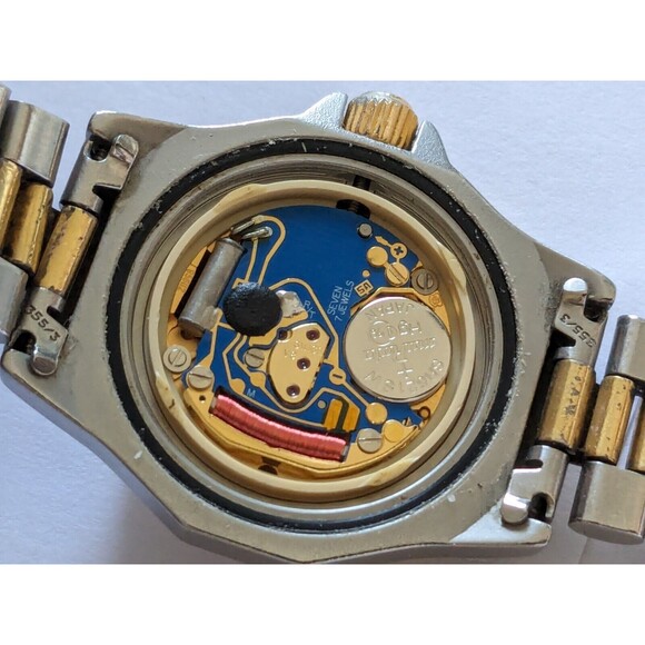 28mm TAG Heuer 3000 Professional 934.208 2Tone Gold Steel 200M Quartz Dive Watch - Picture 10 of 14